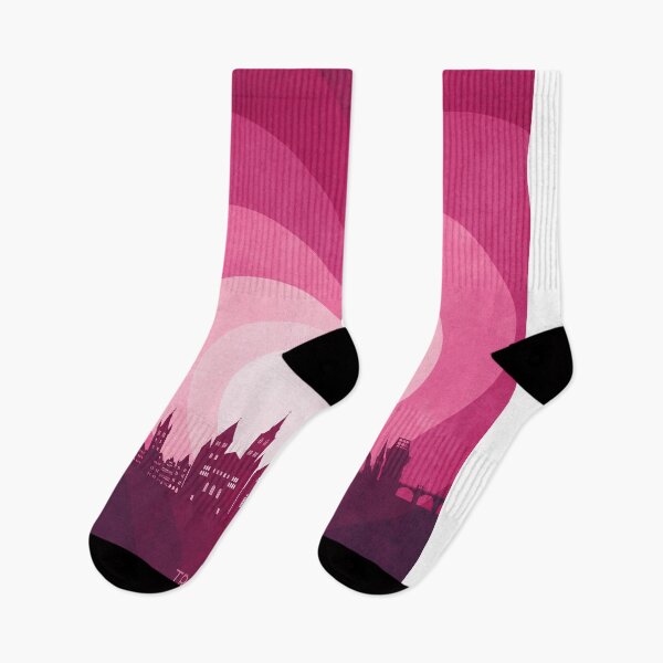Item preview, Trier Germany Skyline Hearts Pink designed and sold by ArtPrints.