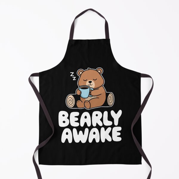 Item preview, Bearly Awake! Cute Coffee Bear Pun designed and sold by PMCreative.