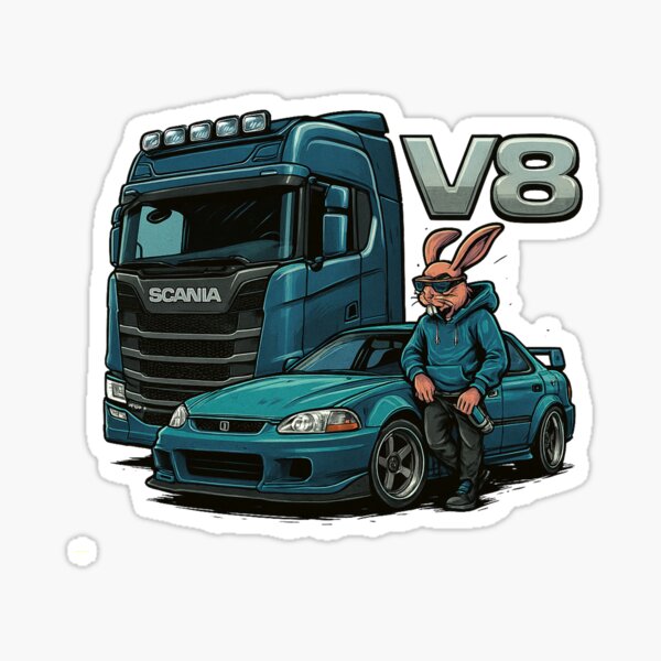 Item preview, truck and car designed and sold by TIDshop.