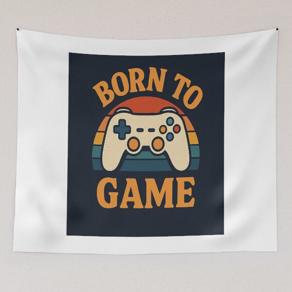 Item preview, Born to Game – Retro Gaming Controller Design designed and sold by PastimeMastery.