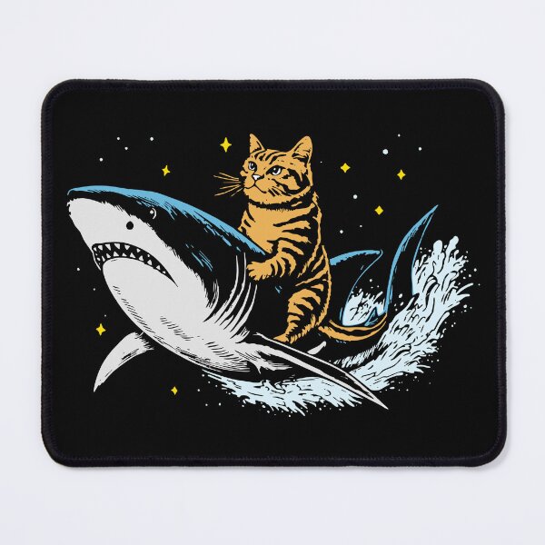 Item preview, Cat Riding Shark designed and sold by Faissal Thomass.