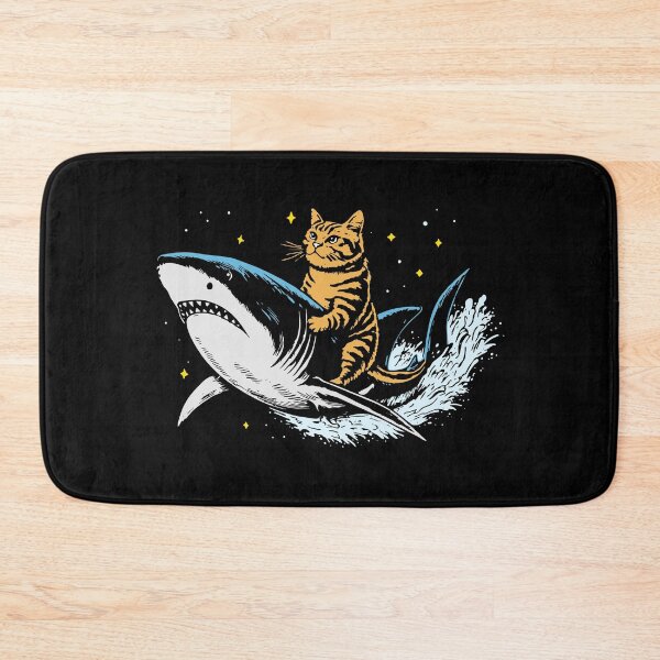 Item preview, Cat Riding Shark designed and sold by Faissal Thomass.