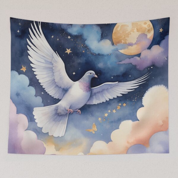 Item preview, Messenger Pigeon Between Dream Worlds designed and sold by WaterBirdArt.