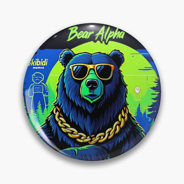 Item preview, Bear Alpha  grizzly  designed and sold by BrightNook.