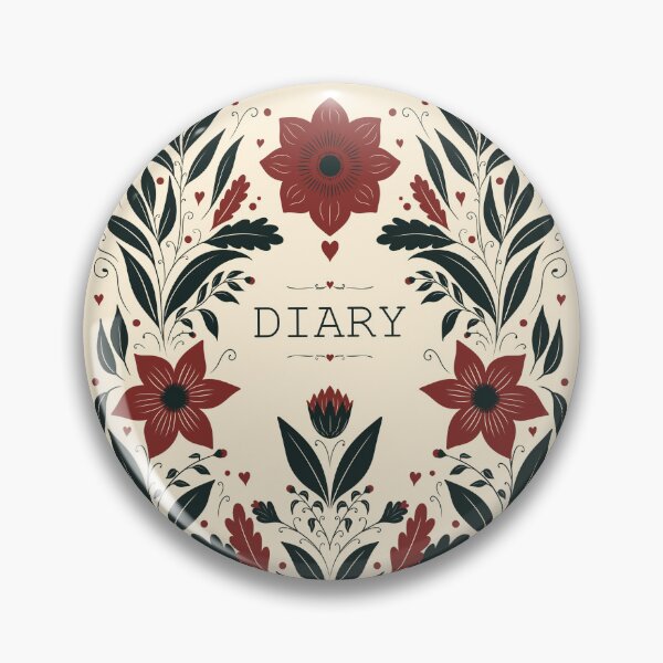 Item preview, Red and Black Gothic Diary designed and sold by JennyPrintsUK.