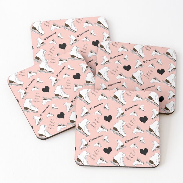 Item preview, Eat, Sleep, Skate, Skates and Hearts Repeat- 2025 Pastel Collection designed and sold by Purposely Designed.