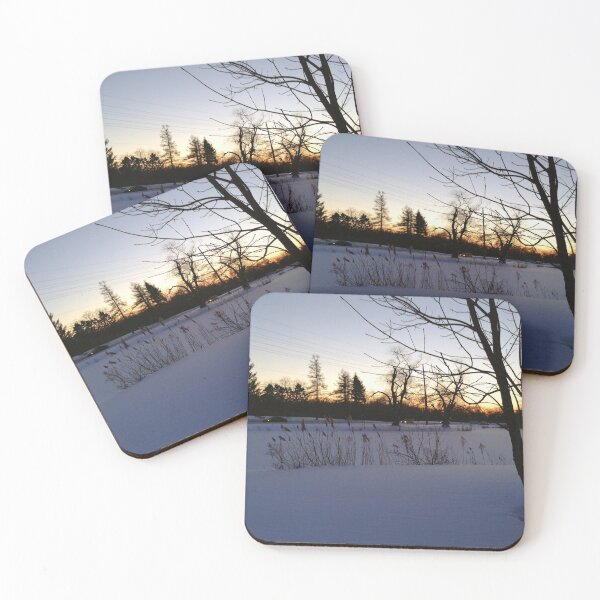 Item preview, Winter road at sunset designed and sold by teamcycloptopus.