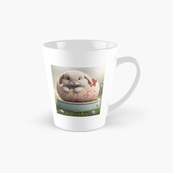 Item preview, Adorable Floppy-Eared Bunny Peeking Out of Egg - Playful Spring Bunny Art for Kids & Animal Lovers designed and sold by Shabby Script Archive | Digital Designer .
