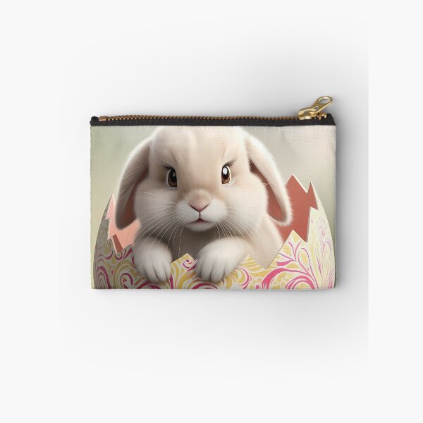 Item preview, Adorable Floppy-Eared Bunny Peeking Out of Egg - Playful Spring Bunny Art for Kids & Animal Lovers designed and sold by Shabby Script Archive | Digital Designer .
