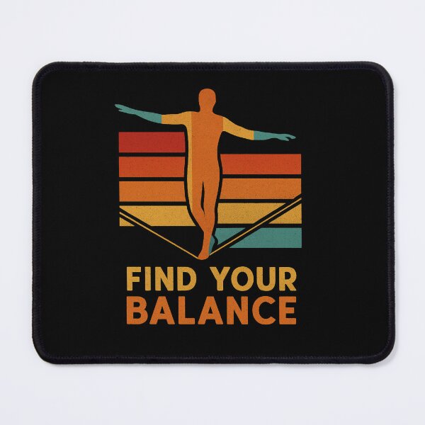 Item preview, Find Your Balance – Retro Tightrope Walker Design designed and sold by krasioams.