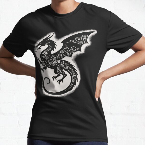 Item preview, Soaring Dragon Silhouette designed and sold by AngelicThrone.