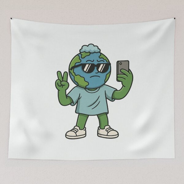 Item preview, Cool Earthly Selfie Funny Earth Day  designed and sold by memememescat.