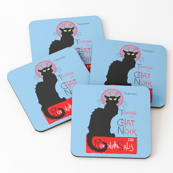 Item preview, 1896 Le Chat Noir Cafe Black Cat Poster Theophile Steinlein designed and sold by Pixelchicken.
