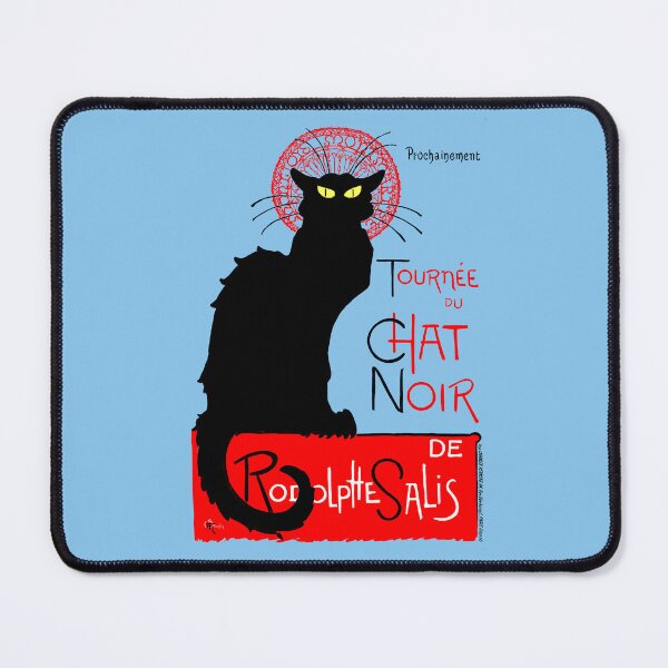 Item preview, 1896 Le Chat Noir Cafe Black Cat Poster Theophile Steinlein designed and sold by Pixelchicken.