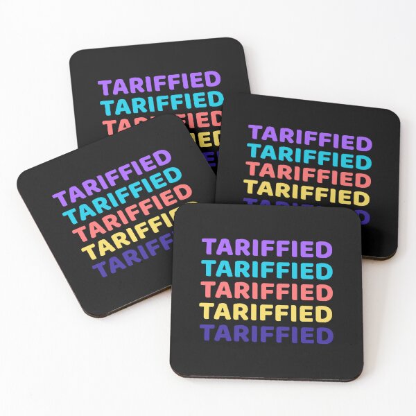 Item preview, Tariffied Repeating Text Pun – Political Humor Tariff Wordplay designed and sold by Sunserize Designs.