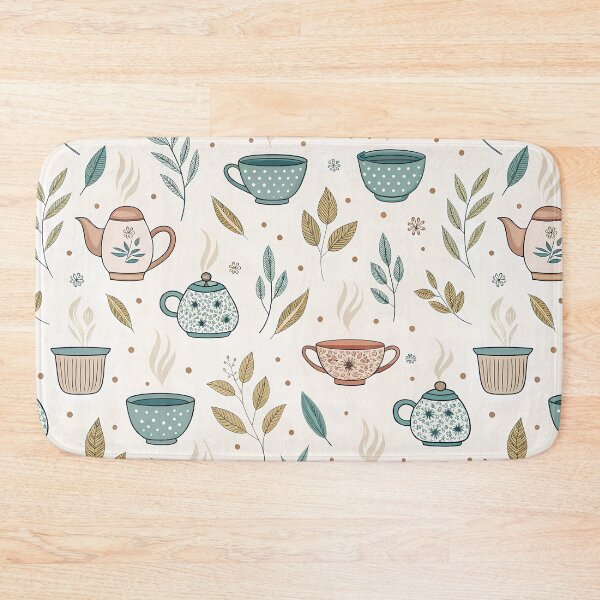 Item preview, Hot Teapot & Leaves Pattern – Cozy Tea Time Design for Tea Lovers designed and sold by ThatBBStore.