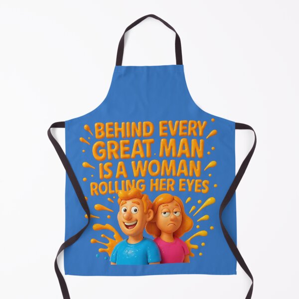 Item preview, “Behind every great man” – Funny eye-rolling moment designed and sold by Girih.