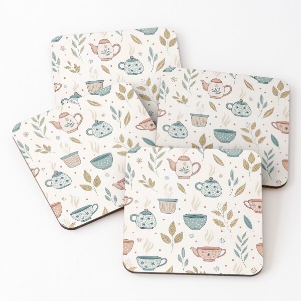 Item preview, Hot Teapot & Leaves Pattern – Cozy Tea Time Design for Tea Lovers designed and sold by ThatBBStore.
