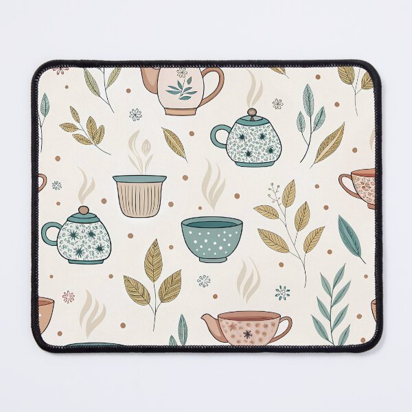 Item preview, Hot Teapot & Leaves Pattern – Cozy Tea Time Design for Tea Lovers designed and sold by ThatBBStore.