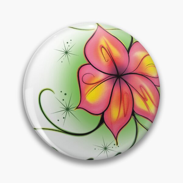 Item preview, Airbrushed Hawaiian Flower designed and sold by airbrushDC.