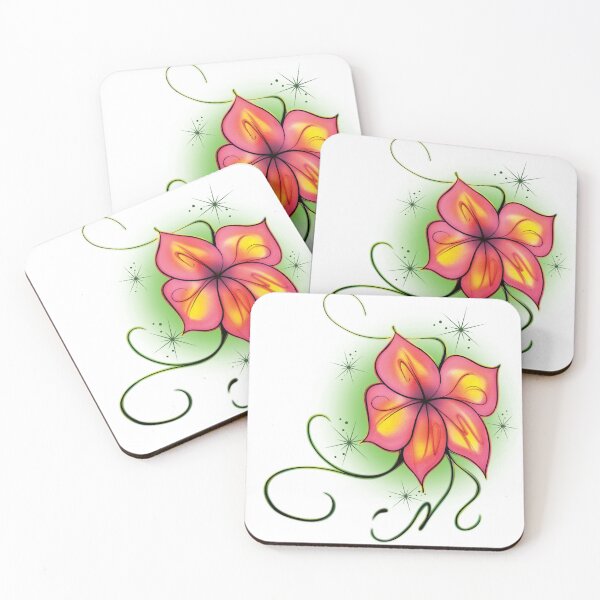 Item preview, Airbrushed Hawaiian Flower designed and sold by airbrushDC.