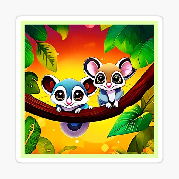 Item preview, Cute Glider Friends designed and sold by Health And Fitness Posts e-Store.