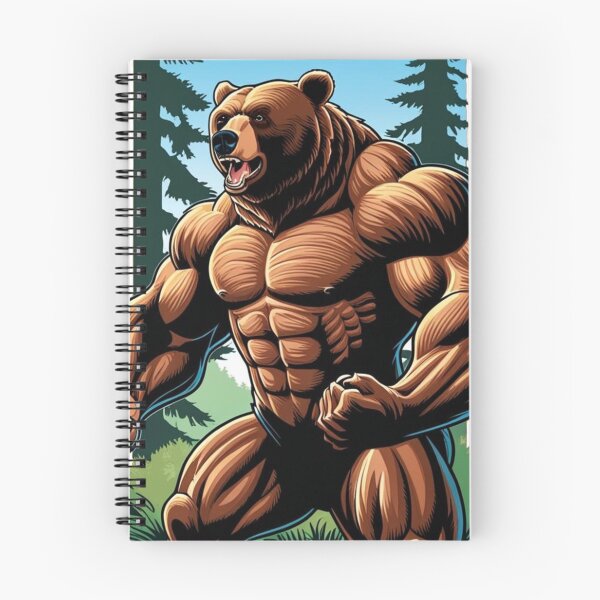 Item preview, Grizzly bear bodybuilder designed and sold by PierreAlbijanic.