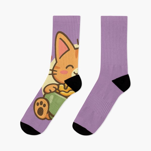 Item preview, Cat with Macaroni and Cheese – Kawaii Cute Cartoon Comfort Food Art designed and sold by Teehiv.