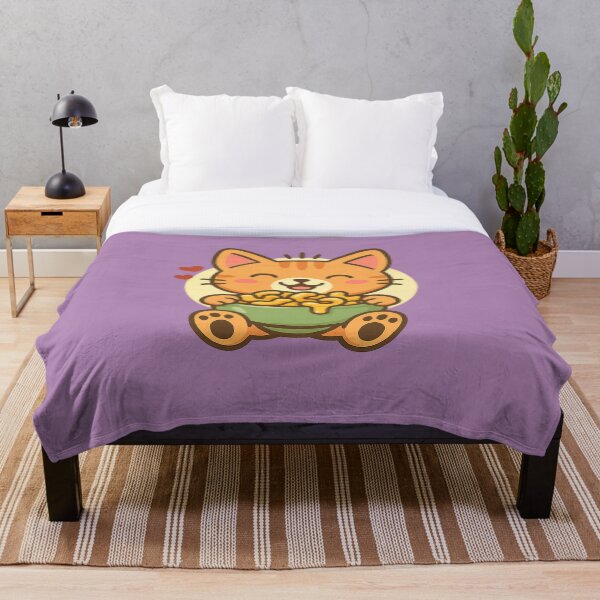 Item preview, Cat with Macaroni and Cheese – Kawaii Cute Cartoon Comfort Food Art designed and sold by Teehiv.
