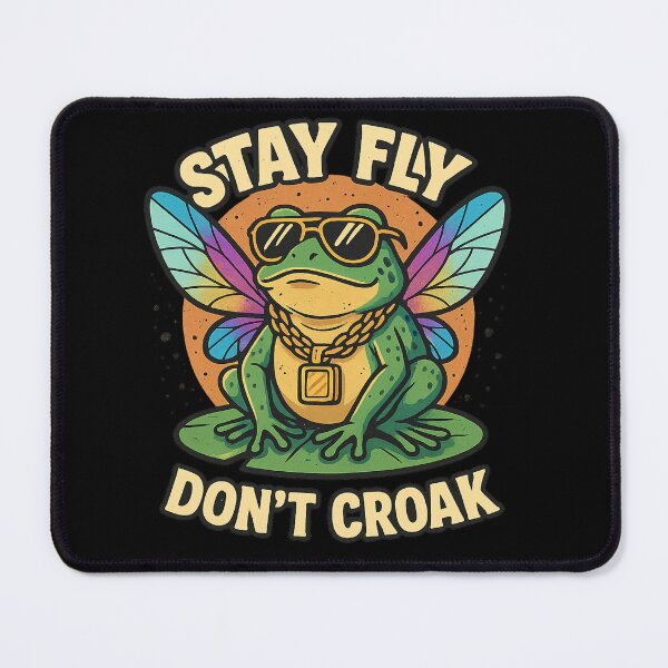 Item preview, "Stay Fly, Don’t Croak" – A Fun & Punny Frog Design for Cool Vibes! ? designed and sold by Chaaaaud.
