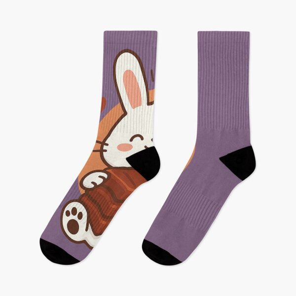Item preview, Bunny with Chocolate Bars – Kawaii Cute Cartoon Dessert Lover designed and sold by Teehiv.