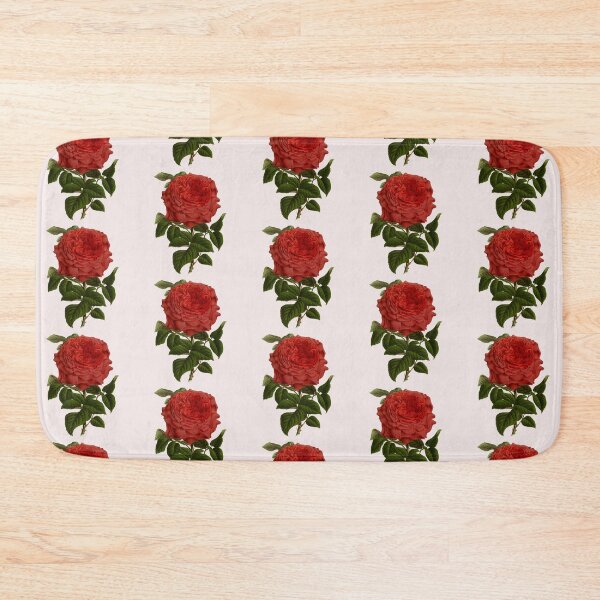 Item preview, Antique Bright Red Rose Flower designed and sold by IrisAndIvy.