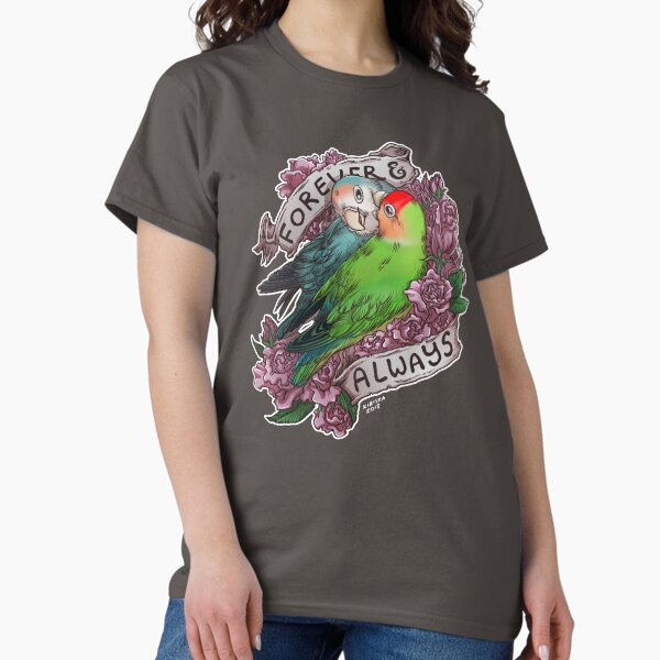 Item preview, Forever and Always (peach-faced lovebird) designed and sold by KIRISKA.