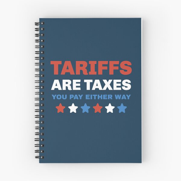 Item preview, Tariffs Are Taxes Political Statement USA – Patriotic Red White and Blue Message designed and sold by Sunserize Designs.