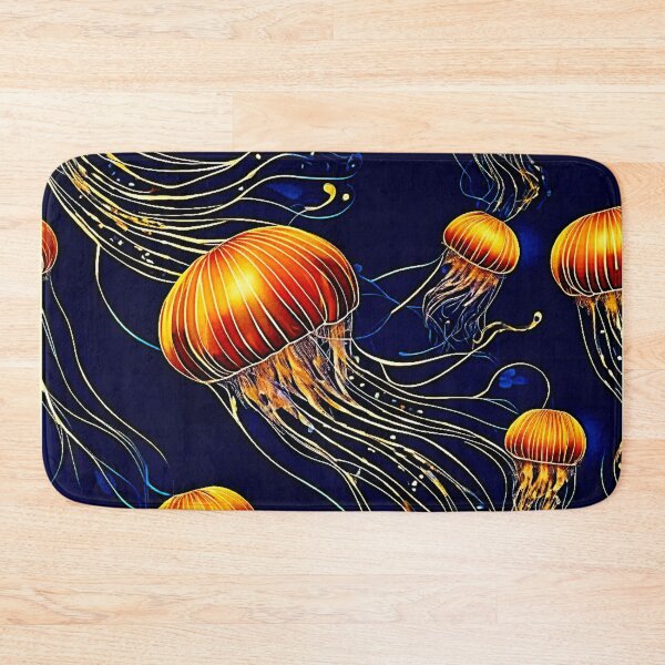 Item preview, Glowing Jellyfish Sea  designed and sold by Health And Fitness Posts e-Store.