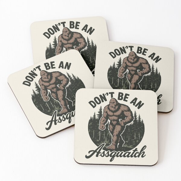 Item preview, Funny Bigfoot Sasquatch Joke – Don’t Be an Assquatch Forest Humor designed and sold by Artisticlions-A.