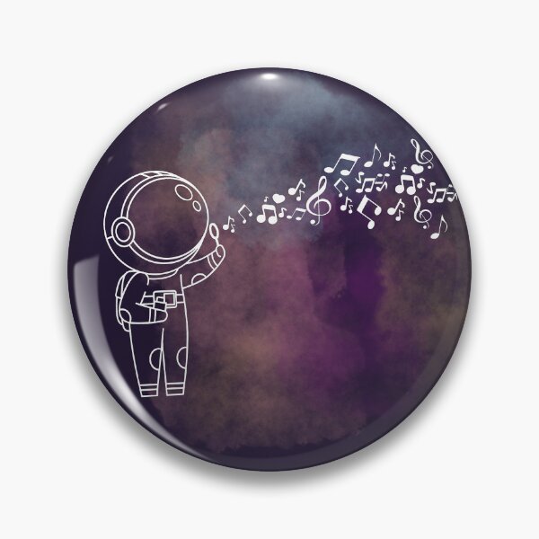Item preview, Astronaut blowing music notes - white designed and sold by LiskoDesign.
