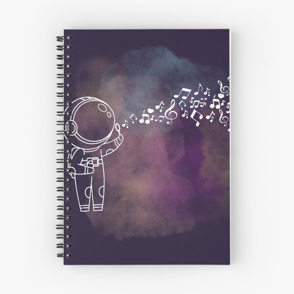 Item preview, Astronaut blowing music notes - white designed and sold by LiskoDesign.