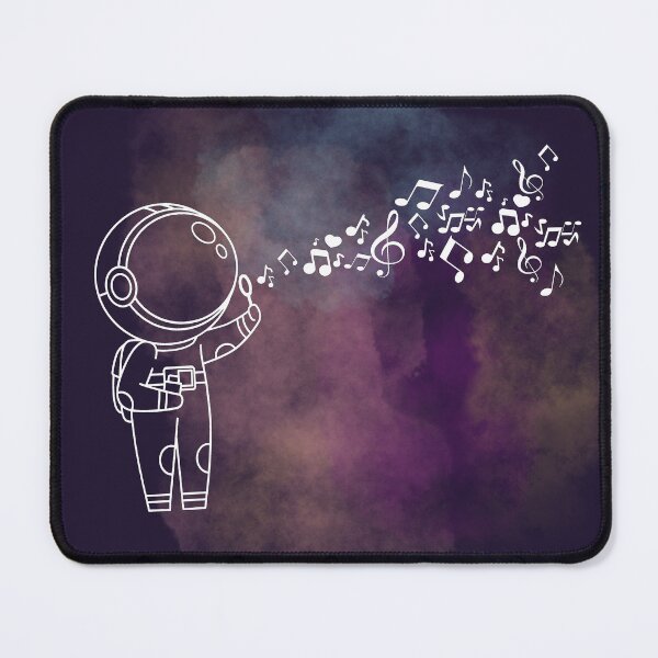 Item preview, Astronaut blowing music notes - white designed and sold by LiskoDesign.