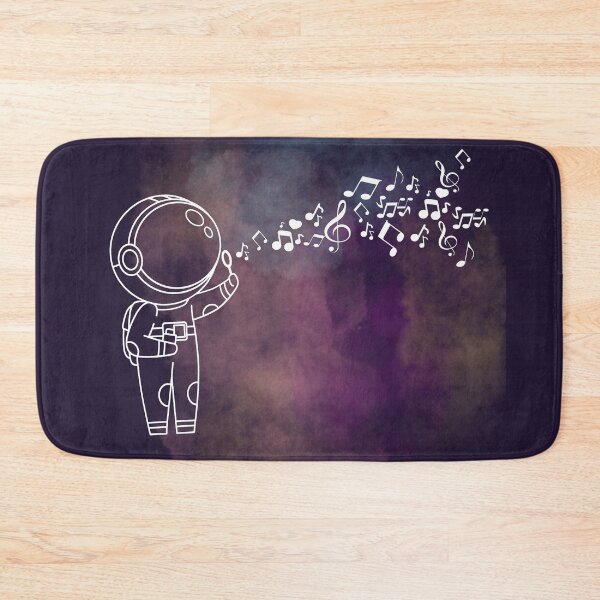 Item preview, Astronaut blowing music notes - white designed and sold by LiskoDesign.