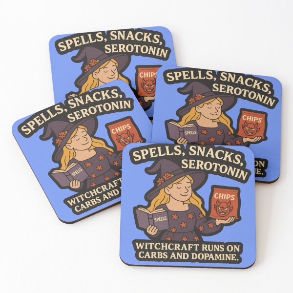 Item preview, Witchcraft Snack Quote – Funny Serotonin Witch Sticker designed and sold by MysticArtisan.