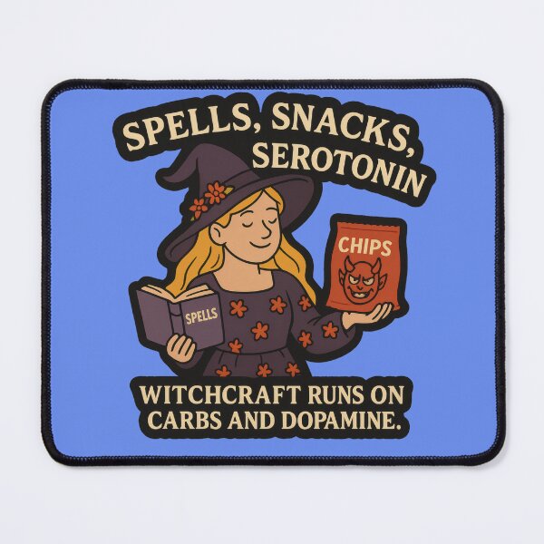 Item preview, Witchcraft Snack Quote – Funny Serotonin Witch Sticker designed and sold by MysticArtisan.