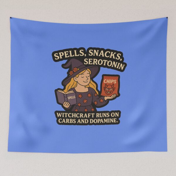 Item preview, Witchcraft Snack Quote – Funny Serotonin Witch Sticker designed and sold by MysticArtisan.