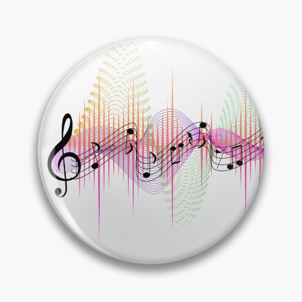 Item preview, Music notes - frequencies black designed and sold by LiskoDesign.