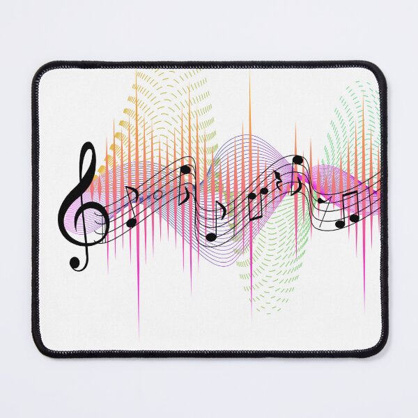 Item preview, Music notes - frequencies black designed and sold by LiskoDesign.