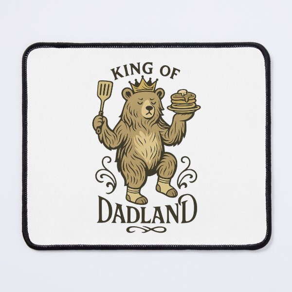 Item preview, King of Dadland – Funny Bear Dad Design designed and sold by Lacritsa .