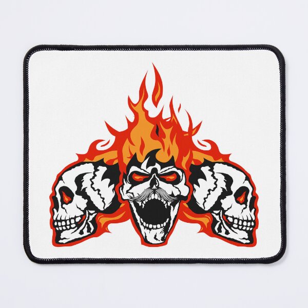 Item preview, skull flame skull skull motorcycle biker club logo fire designed and sold by Achille3777.