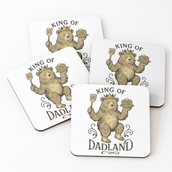 Item preview, King of Dadland – Funny Bear Dad Design designed and sold by Lacritsa .