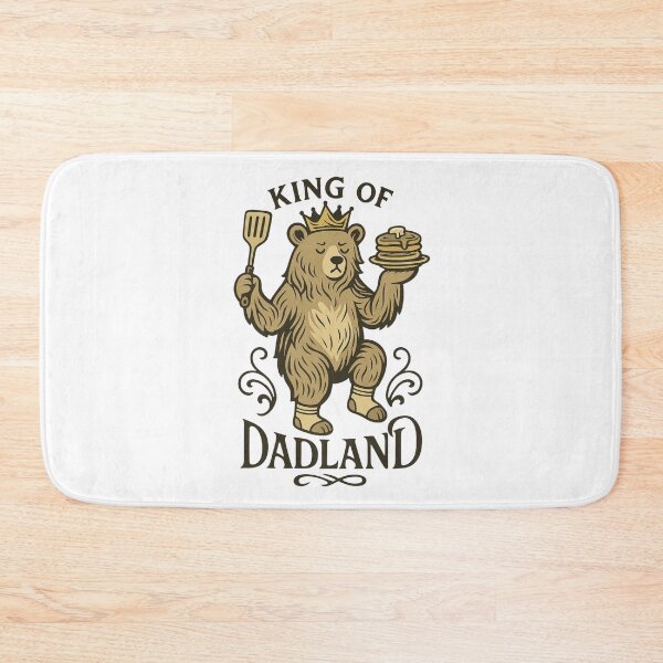 Item preview, King of Dadland – Funny Bear Dad Design designed and sold by Lacritsa .