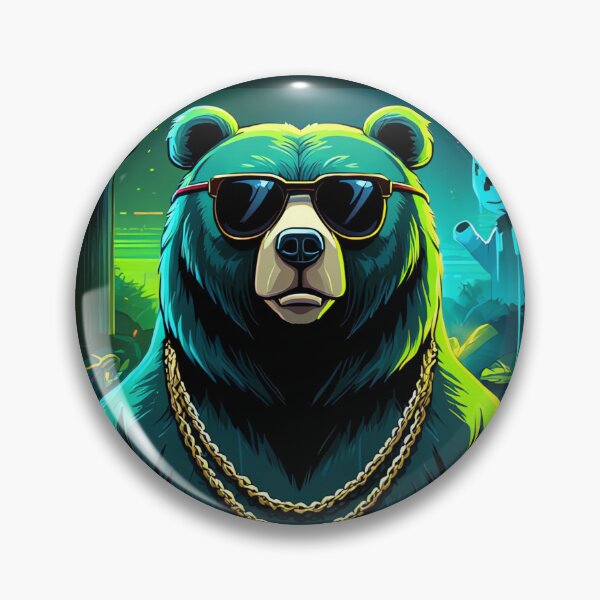 Item preview,  Bear Alpha Neon Sigma Grizzly designed and sold by BrightNook.